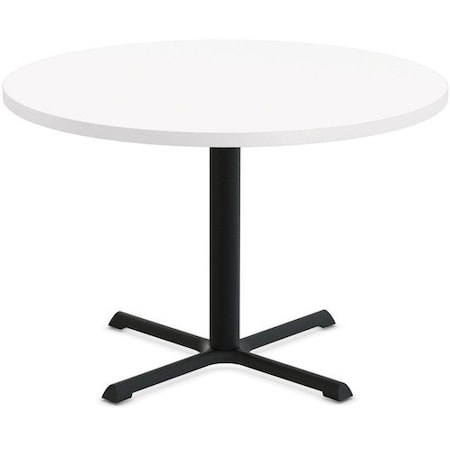 Special-T Table, Round, 42in Dia x 42in, Black Base/White Top SCTSTAR242BHBWH